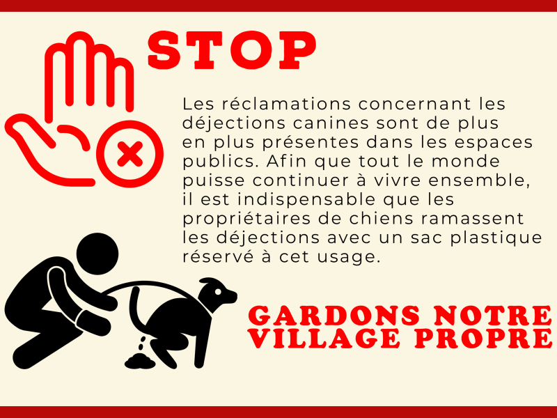 déjections canines